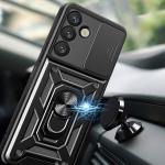 Carcasa Hybrid Armor CamShield compatibila cu Samsung Galaxy S25 Plus Black 6 - lerato.ro