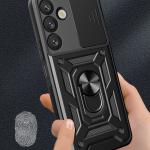 Carcasa Hybrid Armor CamShield compatibila cu Samsung Galaxy S25 Plus Black 9 - lerato.ro