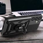 Carcasa Hybrid Armor CamShield compatibila cu Samsung Galaxy S25 Plus Black 5 - lerato.ro