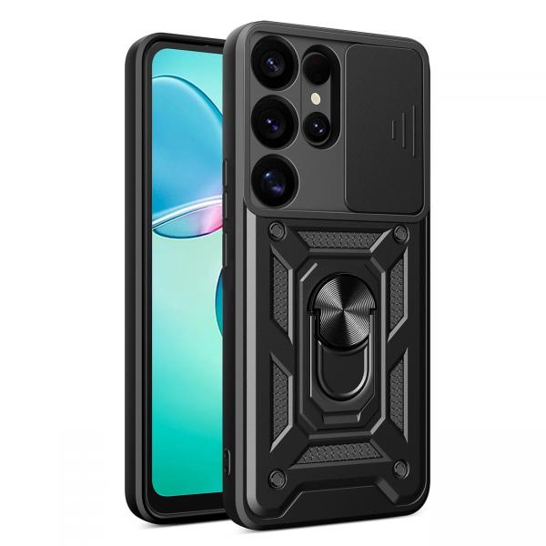 Carcasa Hybrid Armor CamShield compatibila cu Samsung Galaxy S25 Ultra Black