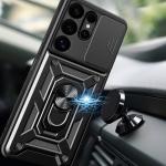 Carcasa Hybrid Armor CamShield compatibila cu Samsung Galaxy S25 Ultra Black 6 - lerato.ro
