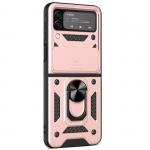 Carcasa Hybrid Armor CamShield compatibila cu Samsung Galaxy Z Flip 3 5G Pink 2 - lerato.ro