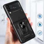 Carcasa Hybrid Armor CamShield compatibila cu Samsung Galaxy Z Flip 4 5G Black 4 - lerato.ro