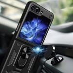 Carcasa Hybrid Armor CamShield compatibila cu Samsung Galaxy Z Flip 5 Black 6 - lerato.ro