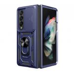 Carcasa Hybrid Armor CamShield compatibila cu Samsung Galaxy Z Fold 4 5G Blue 2 - lerato.ro