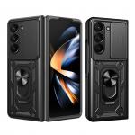 Carcasa Hybrid Armor CamShield compatibila cu Samsung Galaxy Z Fold 5 Black 3 - lerato.ro