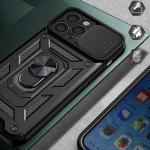 Carcasa Hybrid Armor CamShield compatibila cu Realme 10 Black 3 - lerato.ro