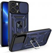 Carcasa Hybrid Armor CamShield compatibila cu iPhone 13 Pro Blue