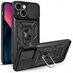 Carcasa Hybrid Armor CamShield compatibila cu iPhone 13 Black 2 - lerato.ro