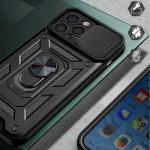 Carcasa Hybrid Armor CamShield compatibila cu iPhone 14 Pro Max Black