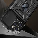 Carcasa Hybrid Armor CamShield compatibila cu iPhone 14 Black 5 - lerato.ro