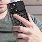 Carcasa Hybrid Armor CamShield compatibila cu iPhone 14 Black 6 - lerato.ro