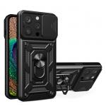 Carcasa Hybrid Armor CamShield compatibila cu iPhone 15 Pro Max Black 2 - lerato.ro