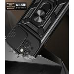 Carcasa Hybrid Armor CamShield compatibila cu iPhone 15 Black 3 - lerato.ro