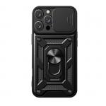 Carcasa Hybrid Armor CamShield compatibila cu iPhone 16 Pro Black 2 - lerato.ro