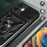 Carcasa Hybrid Armor CamShield compatibila cu iPhone 16 Black 7 - lerato.ro