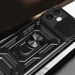 Carcasa Hybrid Armor CamShield compatibila cu iPhone 16 Black 5 - lerato.ro