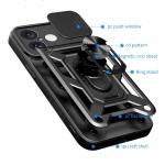 Carcasa Hybrid Armor CamShield compatibila cu iPhone 16 Black 3 - lerato.ro