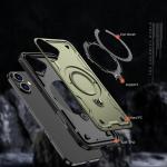 Carcasa Hybrid Armor Trendy MagSafe compatibila cu iPhone 16 Plus Green 7 - lerato.ro