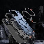 Carcasa Hybrid Armor Trendy MagSafe compatibila cu iPhone 16 Pro Blue 4 - lerato.ro