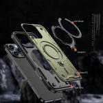 Carcasa Hybrid Armor Trendy MagSafe compatibila cu iPhone 16 Pro Green 7 - lerato.ro