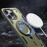 Carcasa Hybrid Armor Trendy MagSafe compatibila cu iPhone 16 Pro Green 6 - lerato.ro