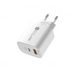 Incarcator retea A6MaxL, USB/USB-C, 20W, Cablu USB-C 1m inclus, Alb 3 - lerato.ro