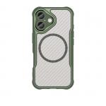 Carcasa Leading Silicone MagSafe compatibila cu iPhone 16 Plus Green 2 - lerato.ro