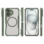 Carcasa Leading Silicone MagSafe compatibila cu iPhone 16 Plus Green 9 - lerato.ro