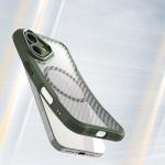 Carcasa Leading Silicone MagSafe compatibila cu iPhone 16 Plus Green 4 - lerato.ro