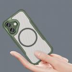 Carcasa Leading Silicone MagSafe compatibila cu iPhone 16 Plus Green 3 - lerato.ro