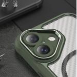 Carcasa Leading Silicone MagSafe compatibila cu iPhone 16 Plus Green 7 - lerato.ro