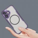 Carcasa Leading Silicone MagSafe compatibila cu iPhone 16 Plus Purple 9 - lerato.ro