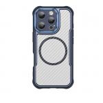 Carcasa Leading Silicone MagSafe compatibila cu iPhone 16 Pro Max Blue 2 - lerato.ro