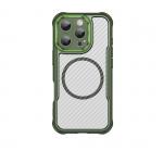 Carcasa Leading Silicone MagSafe compatibila cu iPhone 16 Pro Max Green 2 - lerato.ro