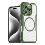 Carcasa Leading Silicone MagSafe compatibila cu iPhone 16 Pro Max Green 9 - lerato.ro