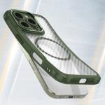 Carcasa Leading Silicone MagSafe compatibila cu iPhone 16 Pro Max Green 4 - lerato.ro