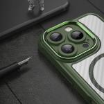 Carcasa Leading Silicone MagSafe compatibila cu iPhone 16 Pro Max Green 6 - lerato.ro