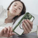 Carcasa Leading Silicone MagSafe compatibila cu iPhone 16 Pro Max Green 3 - lerato.ro