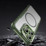 Carcasa Leading Silicone MagSafe compatibila cu iPhone 16 Pro Max Green 8 - lerato.ro
