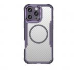 Carcasa Leading Silicone MagSafe compatibila cu iPhone 16 Pro Max Purple 2 - lerato.ro