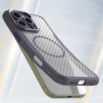 Carcasa Leading Silicone MagSafe compatibila cu iPhone 16 Pro Max Purple 5 - lerato.ro