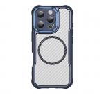 Carcasa Leading Silicone MagSafe compatibila cu iPhone 16 Pro Blue 2 - lerato.ro