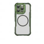 Carcasa Leading Silicone MagSafe compatibila cu iPhone 16 Pro Green 2 - lerato.ro
