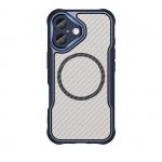 Carcasa Leading Silicone MagSafe compatibila cu iPhone 16 Blue 2 - lerato.ro