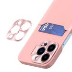 Carcasa Leather Wallet Stand compatibila cu iPhone 14 Plus Pink