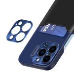Carcasa Leather Wallet Stand compatibila cu iPhone 14 Pro Blue 5 - lerato.ro