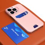 Carcasa Leather Wallet Stand compatibila cu iPhone 14 Pro Pink 8 - lerato.ro