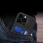 Carcasa Leather Wallet Stand compatibila cu iPhone 14 Black 4 - lerato.ro