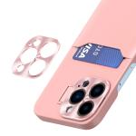 Carcasa Leather Wallet Stand compatibila cu iPhone 14 Pink 3 - lerato.ro